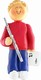 Male Musician Flute Ornament (Blonde Hair)